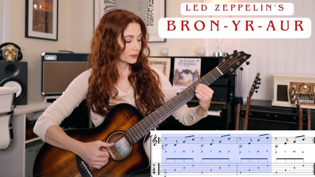 Led Zeppelin's Bron-yr-Aur - Full Lesson with Transcription/Tab