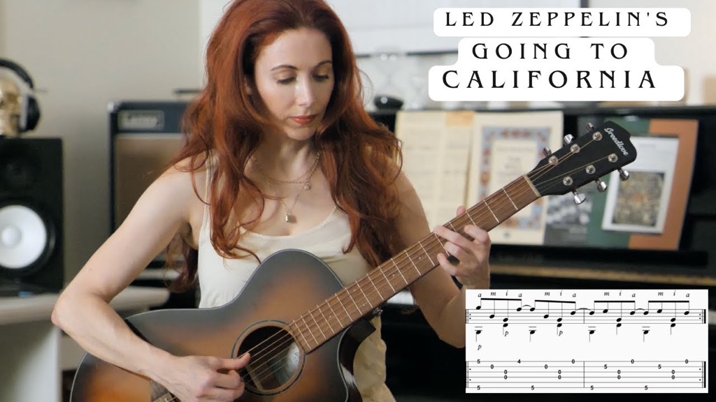Led Zeppelin's Going to California - Full Guitar Lesson with Transcription/Tab